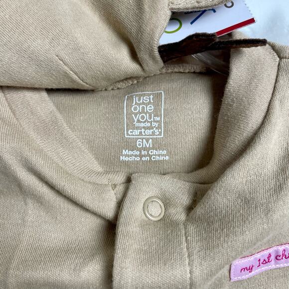 Carter's Just One You My First Christmas Set Baby Size 6 Months Reindeer Pajamas - Picture 7 of 9